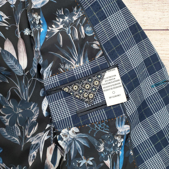 Robert Graham Rosberg Sport Coat Plaid Men's Size 44 - Picture 8 of 12